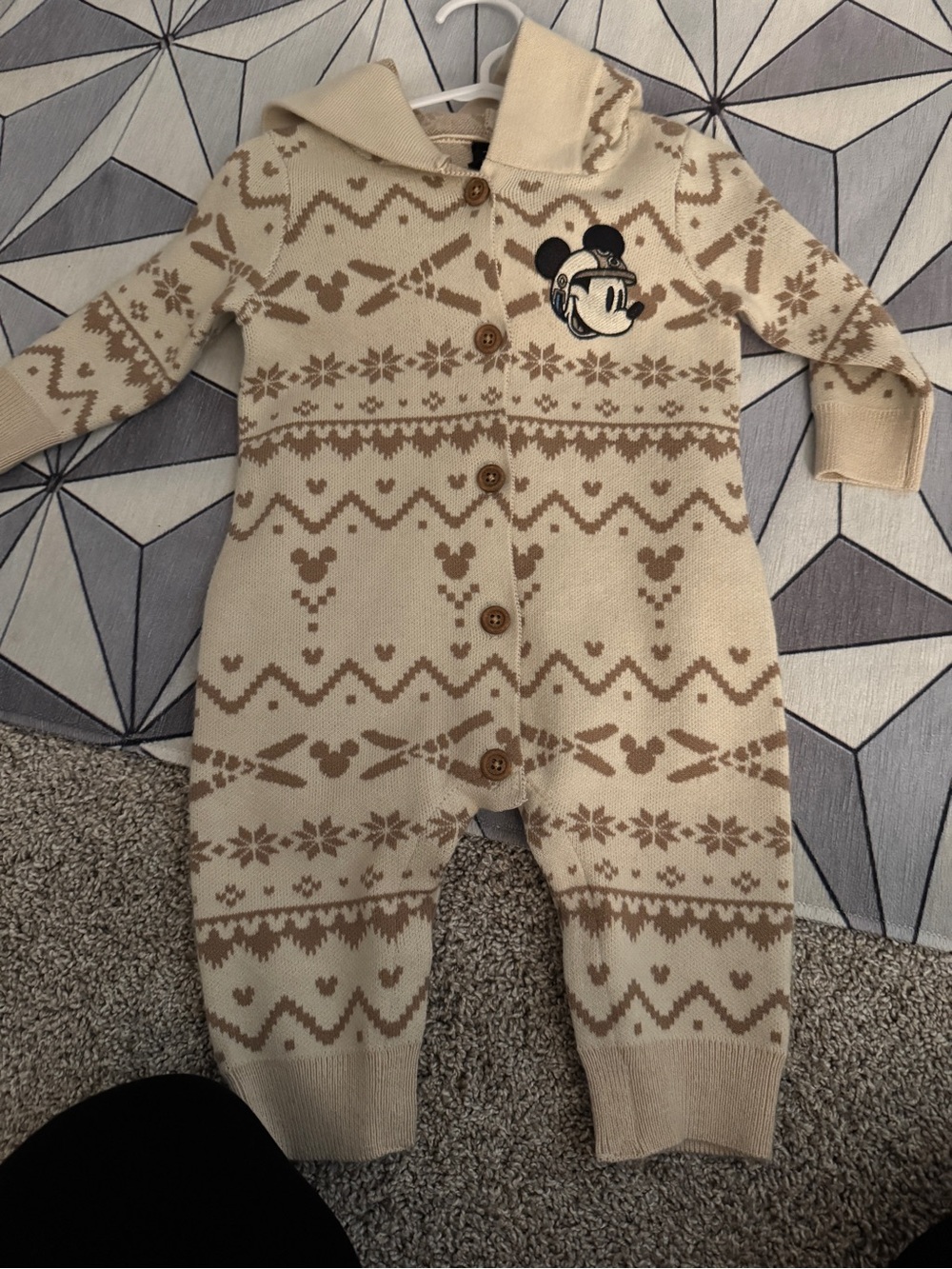 Our universe Mickey Mouse sweater onesie